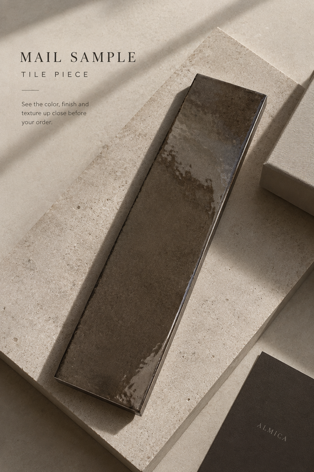 Sera chocolate porcelain material sample